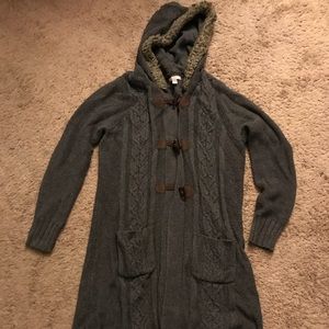 Sweater cardigan duster